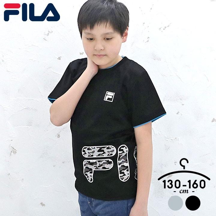 半袖tシャツ キッズ フィラ 半袖 男子 Tシャツ キッズ ジュニア トップス カットソー 春夏 130cm 140cm 150cm 160cm 運動会 子供服 ロゴ プリント D2211 Manhattan Store 通販 Yahoo ショッピング