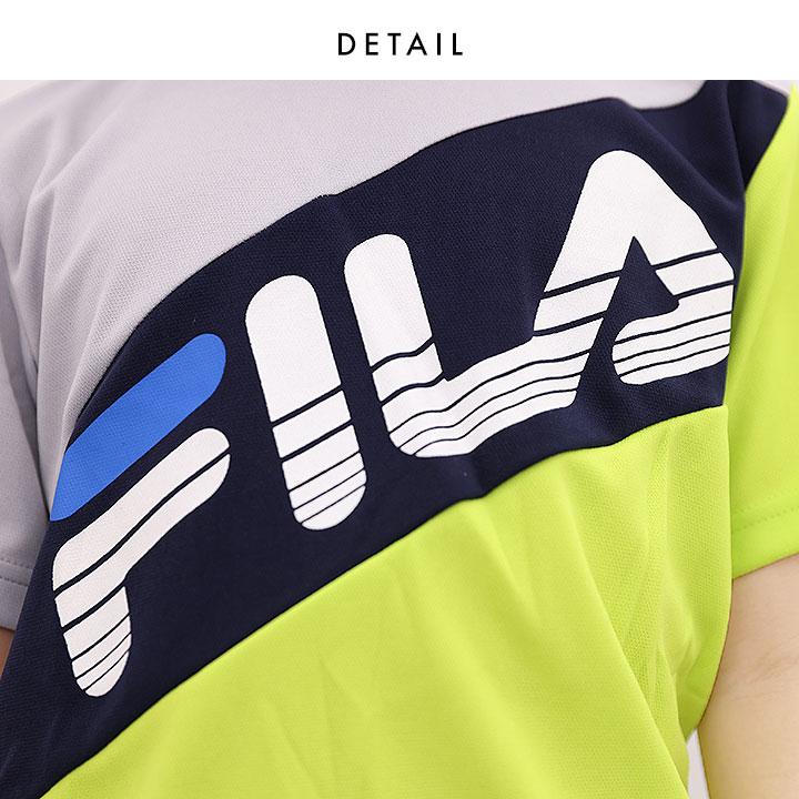 Tシャツ キッズ 半袖 フィラ ハーフパンツ 上下 ジャージ ジュニア 男の子 130 140 150 160 子供服 トップス ボトムス Tスーツ 春夏 半袖Tシャツ | FILA | 04