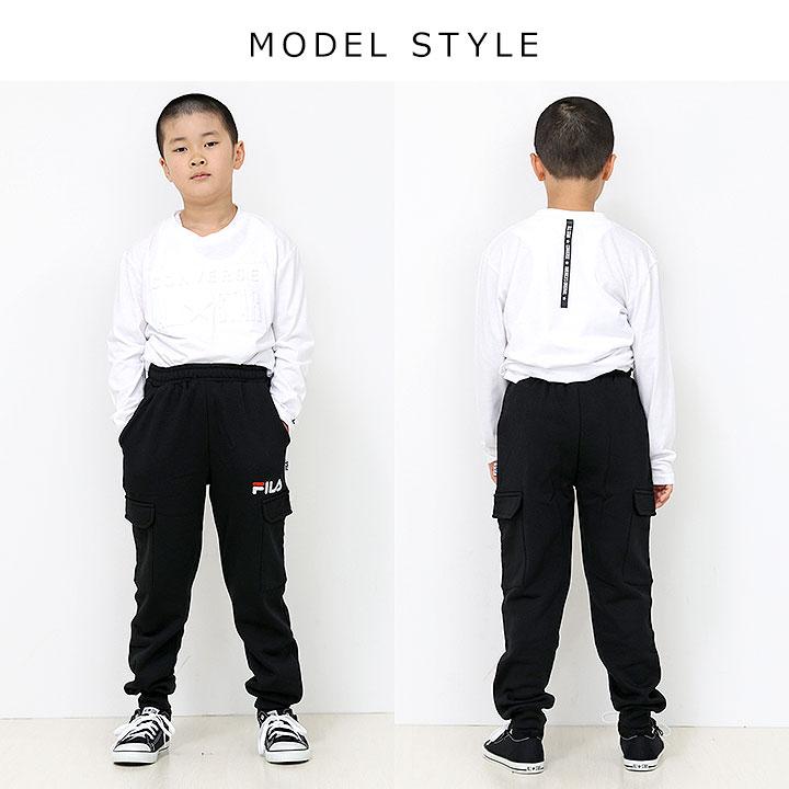 FILA（フィラ） ロングパンツ キッズ 裏起毛 パンツ ジュニア 男の子