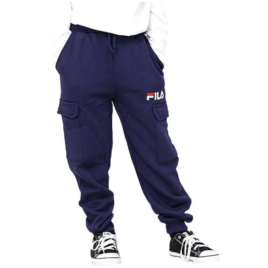 FILA（フィラ） ロングパンツ キッズ 裏起毛 パンツ ジュニア 男の子