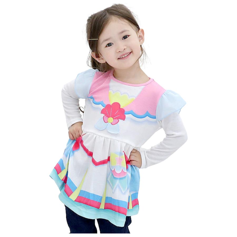 プリキュア 服 変身 トロピカルージュプリキュア なりきり変身ワンピース 100cm 110cm 1cm 長袖 Aライン ワンピース 女の子 トップス キッズ 子供服 子供 秋 Eg9468 Manhattan Store 通販 Yahoo ショッピング