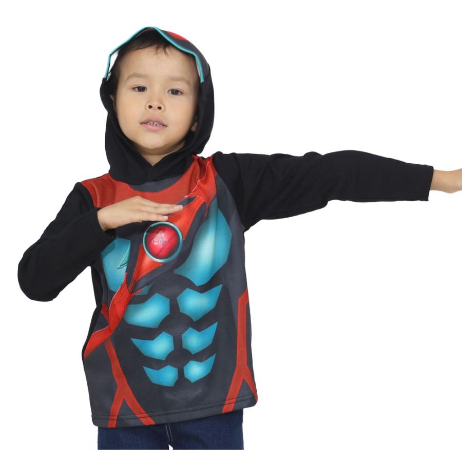 仮面ライダーオーズパーカー Lサイズ なりきり裏起毛スウェットパーカー着ぐるみ 仮面ライダーオーズ コンボ総柄 パーカー（大人用） | 仮面ライダー
