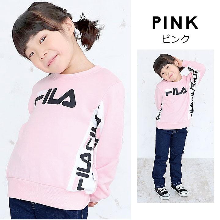 トレーナー キッズ 女 フィラ Fila 長袖 ジュニア 子供服 女子 長袖 クルーネック スウェット 裏毛 おしゃれ かわいい 通園 通学 110cm 1cm 130cm F 8502 Manhattan Store 通販 Yahoo ショッピング