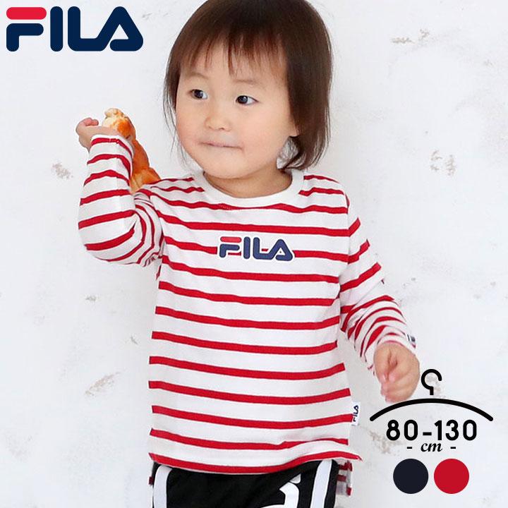 長袖tシャツ キッズ フィラ 綿100 ベビー 長袖 長そで Tシャツ 80 90 100 110 1 130cm ロンt コットン100 柔らか クルーネック 女の子 おしゃれ F Fb8400 Manhattan Store 通販 Yahoo ショッピング