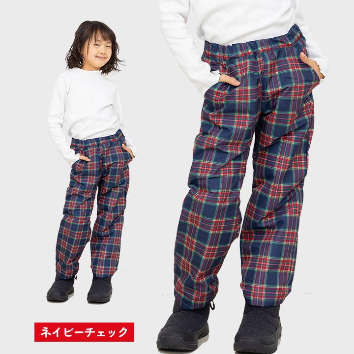 スキーウェア　キッズ　子供　160cm　女の子　チェック柄　レッド　ネイビー スキーウェア キッズ 子供 160cm 女の子 チェック柄 レッド ネイビー