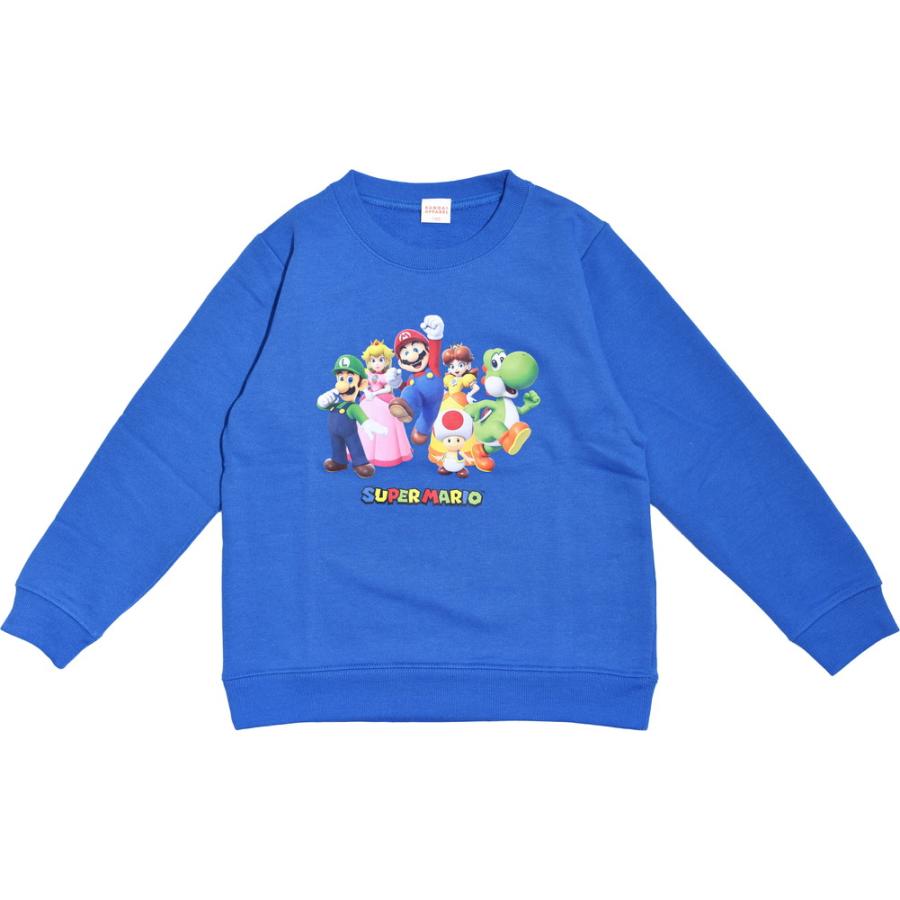 トレーナー キッズ 裏毛 スーパーマリオ 男の子 110 120 130 トップス