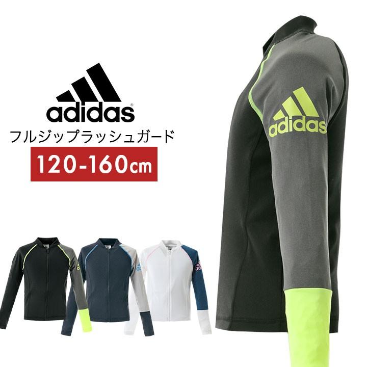 土日限定半額クーポン対象 アディダス ラッシュガード キッズ 半袖 ジップ 男 女 1 130 140 150 160cm フルジップ Uvカット 日焼け Ftl91 Manhattan Store 通販 Yahoo ショッピング