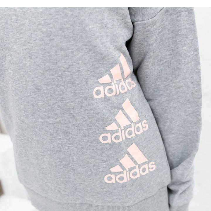 トレーナー キッズ アディダス 女子 ゆったり 110cm 1cm 130cm 140 150 160cm Adidas 子供 服 ジュニア スウェット ドロップショルダー トップス Gsv90 Manhattan Store 通販 Yahoo ショッピング