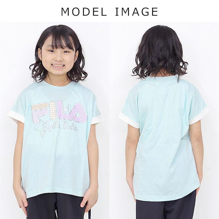 FILA（フィラ） Tシャツ キッズ 半袖 ジュニア 女の子 春夏 おしゃれ