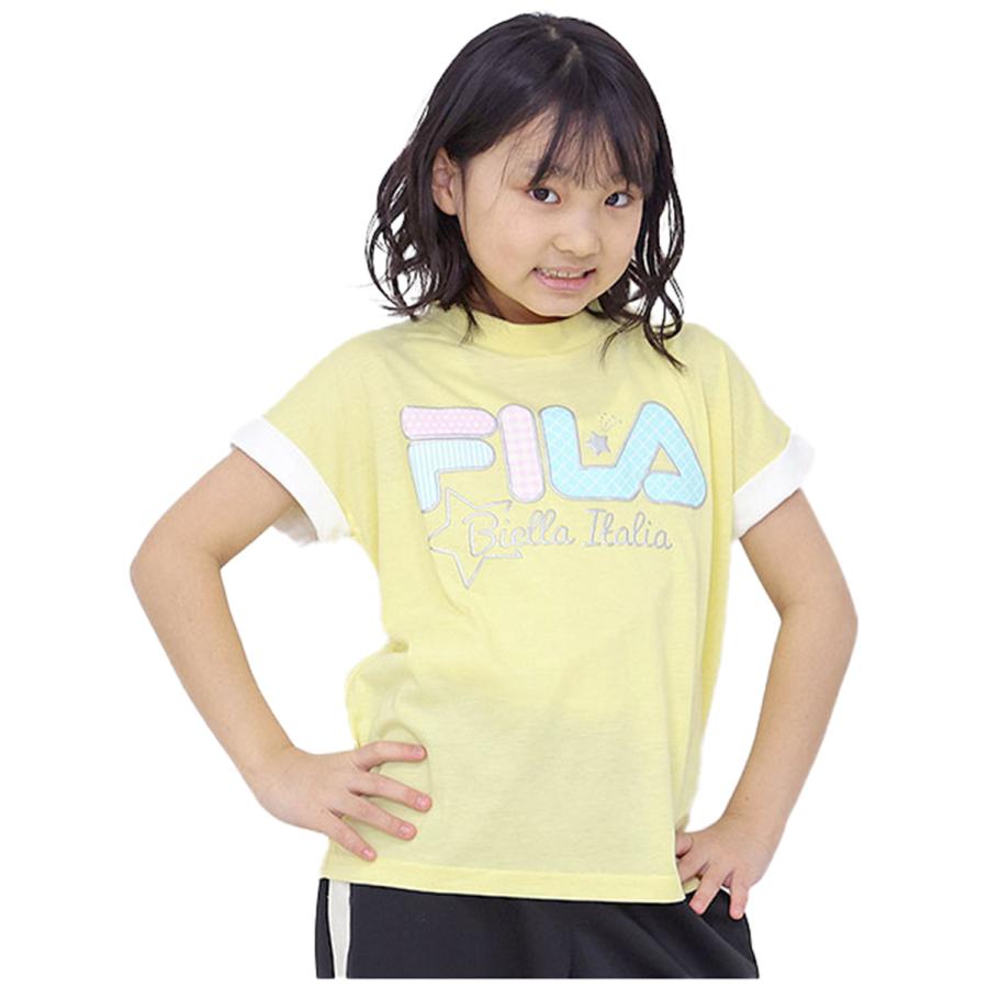 FILA（フィラ） Tシャツ キッズ 半袖 ジュニア 女の子 春夏 おしゃれ