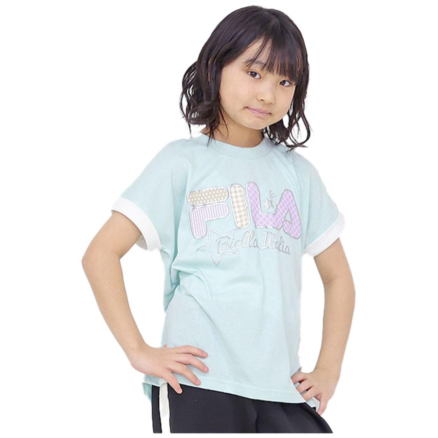 FILA（フィラ） Tシャツ キッズ 半袖 ジュニア 女の子 春夏 おしゃれ