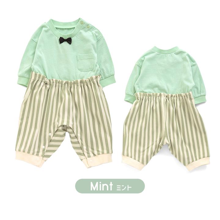 ロンパース 夏 赤ちゃん ベビー カバーオール 60cm 70cm 長袖 セパレート風 マタニティー ベビー服 出産祝い プレゼント 男の子 子供服 アンパサンド L1311 Manhattan Store 通販 Yahoo ショッピング