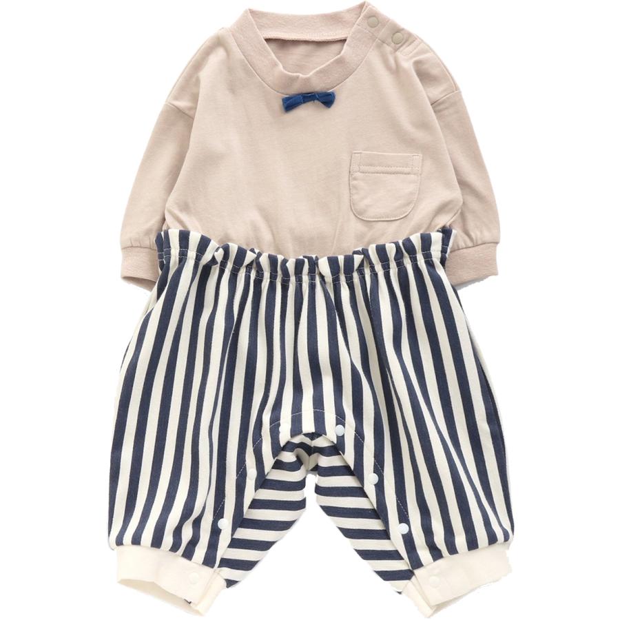 ロンパース 夏 赤ちゃん ベビー カバーオール 60cm 70cm 長袖 セパレート風 マタニティー ベビー服 出産祝い プレゼント 男の子 子供服 アンパサンド L1311 Manhattan Store 通販 Yahoo ショッピング