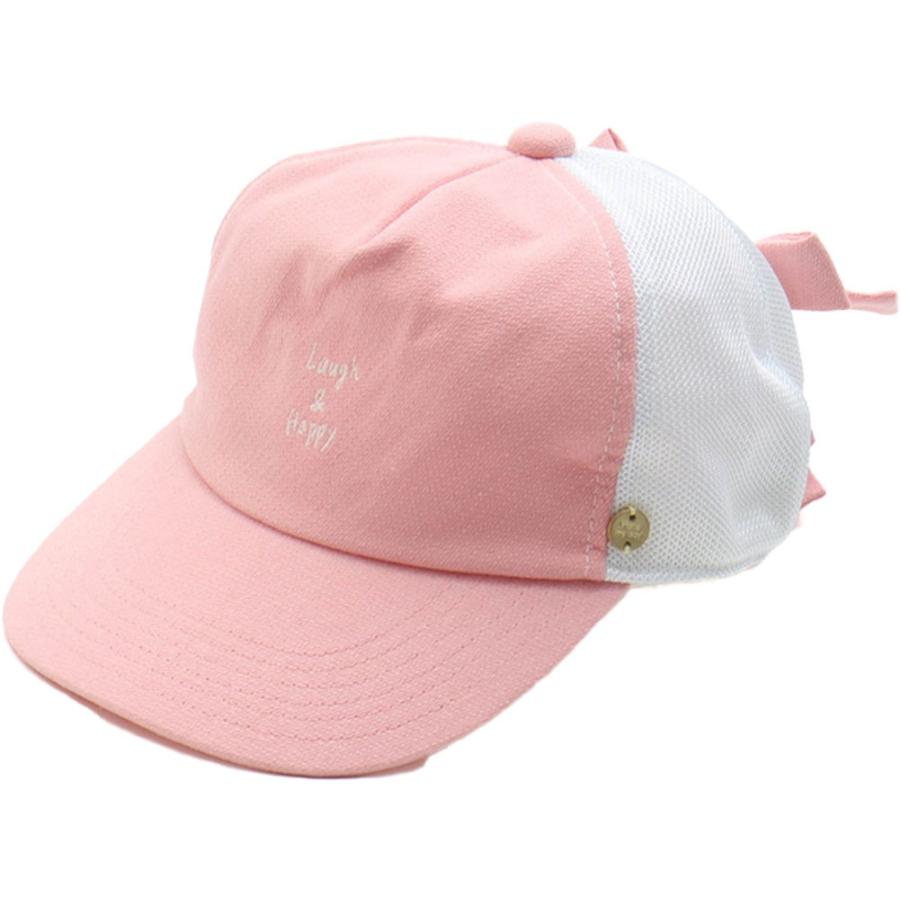 帽子 キッズ 女 キャップ アンパサンド メッシュキャップ 女の子 子供 帽子 春夏 リボン付き ピンク チェック 48 50 52 54cm 幼稚園 保育園 ベビー L Manhattan Store 通販 Yahoo ショッピング