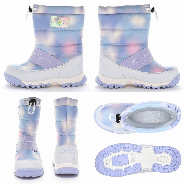 Ni-mo スノーブーツ キッズ 防水 ニーモ ブーツ 女の子 19 20 21 22 23