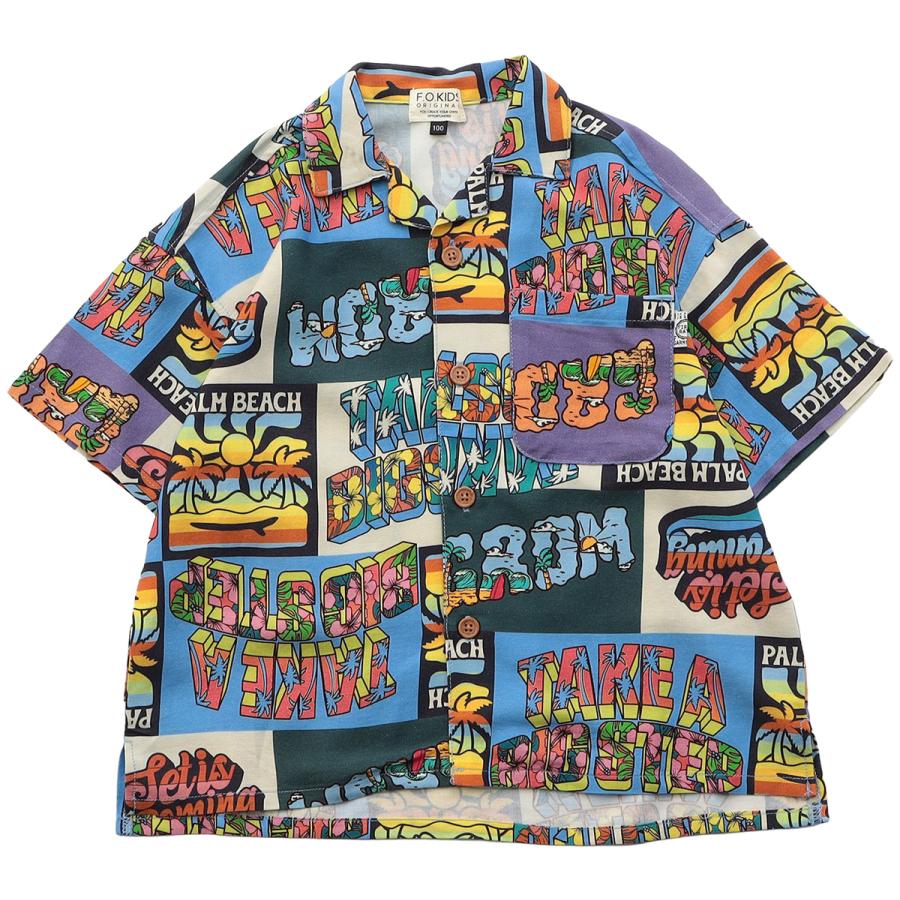 F.O.KIDS（エフオーキッズ） アロハシャツ キッズ 半袖 シャツ 男の子