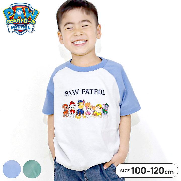 Tシャツ キッズ 半袖 パウパトロール 100 110 120 グリーン サックス