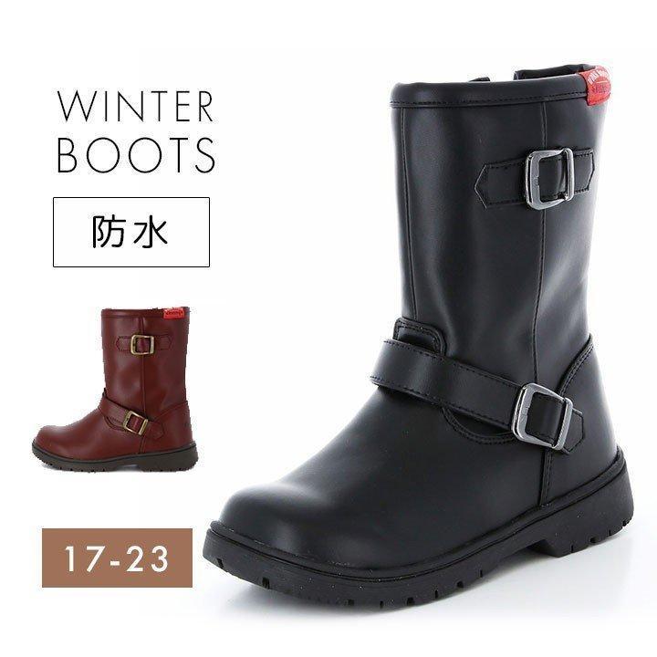 ウィンターブーツ キッズ 冬靴 ジュニア 防水 ムーンスター 男の子 女の子 エンジニアブーツ 17cm 18cm 19cm cm 21cm 22cm 23cm スパイク 防滑 Sgwpj61sp Manhattan Store 通販 Yahoo ショッピング