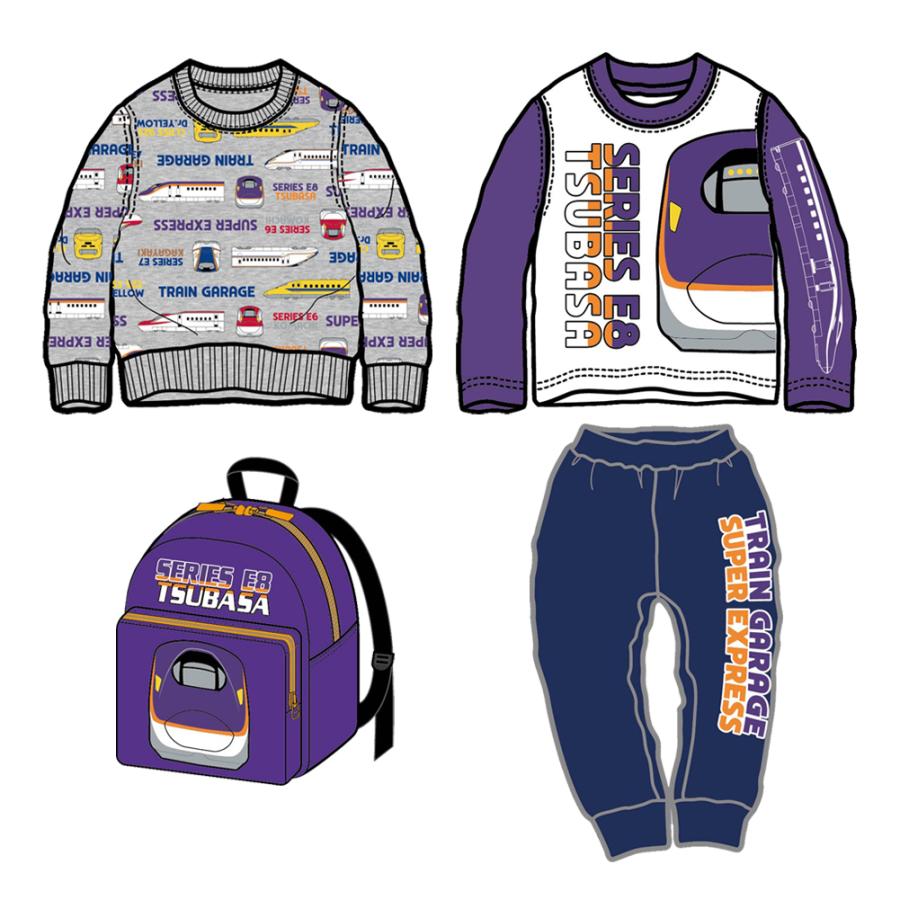 福袋 2026 キッズ 男の子 4点セット 新幹線 100 110 120 130 かがやき