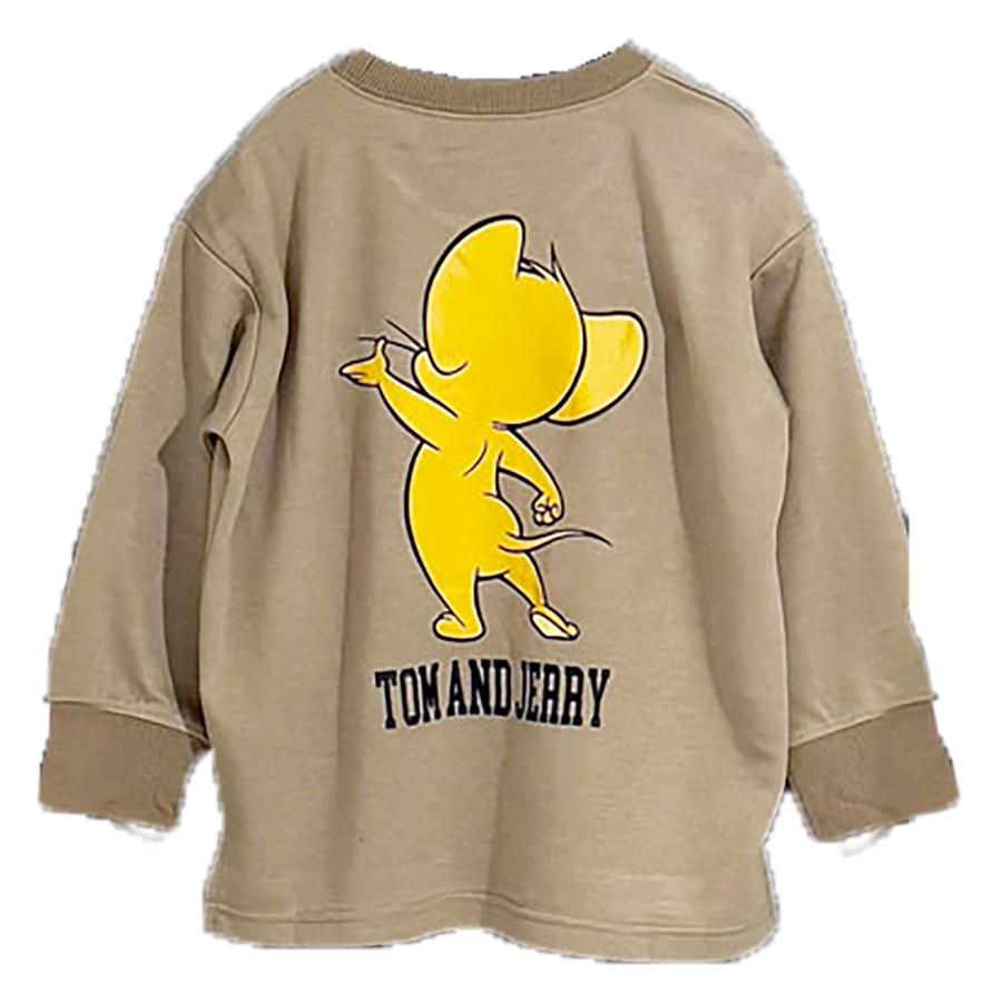 トレーナー キッズ 薄手 トムとジェリー 長袖 BIGシルエット 子供 服