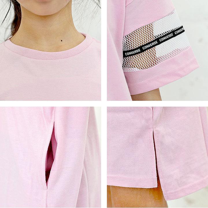 子供服 おしゃれ 女 コンバース ワンピース キッズ 女の子 半袖 ジュニア カジュアル ワンピ 夏 130cm 140cm 150cm 160cm 半袖ワンピース V2309 Manhattan Store 通販 Yahoo ショッピング