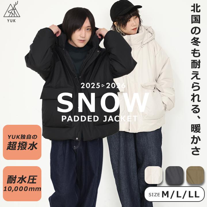 yuk（ユック） ブルゾン メンズ 冬 中綿ジャケット パデッドブルゾン 