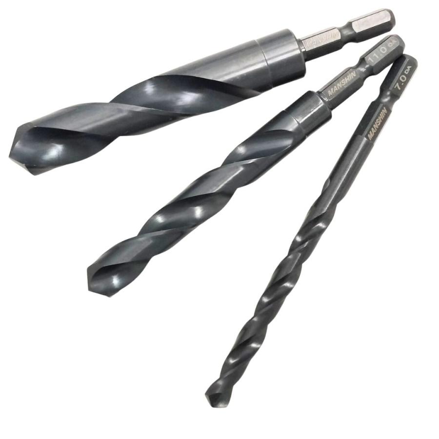 六角軸鉄工ドリル MANSHIN 14.0mm 六角軸鉄用錐 メール便送料無料 鉄錐