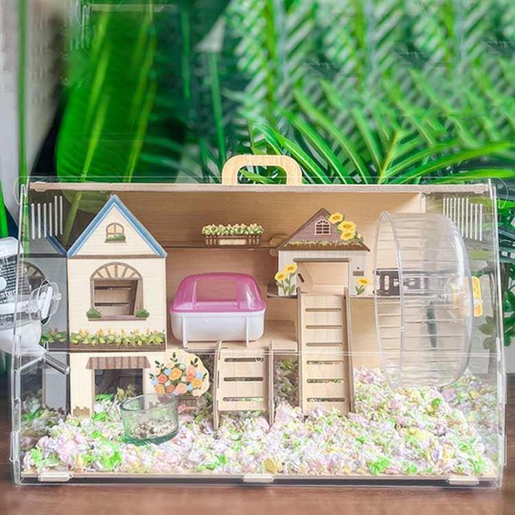 アクリル ペット用ケージ 夢幻ハウス 大きめ ハムスター用ケージ アクリル ペット用ケージ 夢幻ハウス 大きめ ハムスター用ケージ