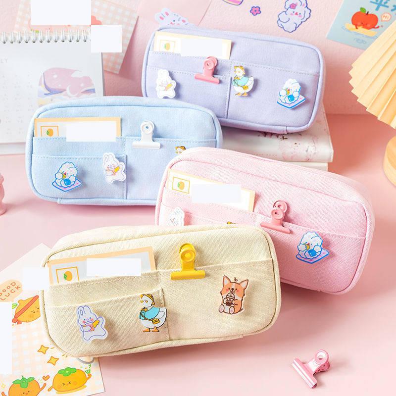大容量 ペンケース おしゃれ 大きく開く 可愛い シンプル 高校生 女子 男子 帆布ペンポーチ 中学生 小学生 高校 中学校 小学校 入学 筆箱 筆入 Lll2215 エムエスワイ 通販 Yahoo ショッピング