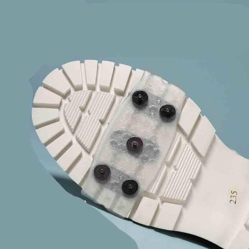 雪道 対策 スノースパイク 靴底用 簡易スパイク ズレにくい 滑り止め 携帯 雪