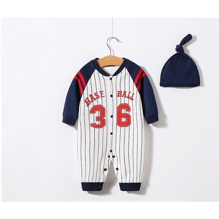 ベビー服 ロンパース 赤ちゃん 服 秋冬 春夏 つなぎ 野球 ユニフォーム 可愛い おしゃれ インスタ映え ベビーロンパース Saidepain42 エムエスワイ 通販 Yahoo ショッピング