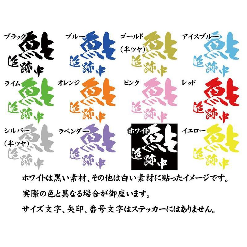釣り ステッカー 鮎 追跡中 (アユ) (選べる2種)・2 カッティングステッカー フィッシング ボックス かっこいい 車 バイク ヘルメット タンク | ブランド登録なし | 02