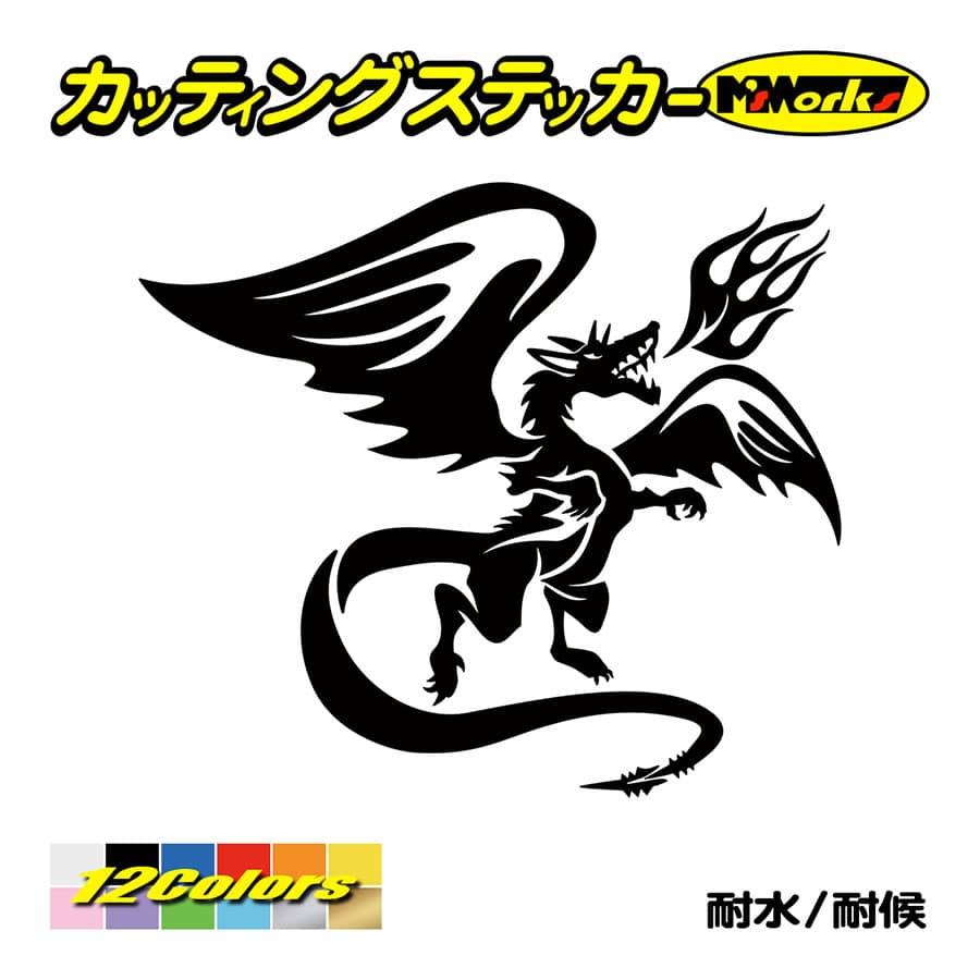 かっこいい ステッカー ドラゴン 龍 竜 トライバル 18 右 ステッカー 車 バイク おしゃれ タンク カウル ヘルメット サイド リアガラス Tacre R 18 カッティングステッカー M Sworks 通販 Yahoo ショッピング