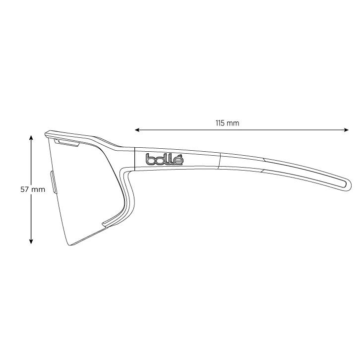 bolle (ボレー) サングラス SPEEDCHASER 25-26モデル　BS067002　スピードチェイサー／ダークグレークリスタル／ファントムクリアラバ　NXT調光レンズ仕様_2