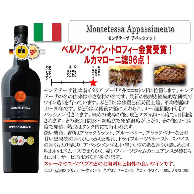 全てアパッシメント イタリア赤ワイン5本セット ワイン セット wine
