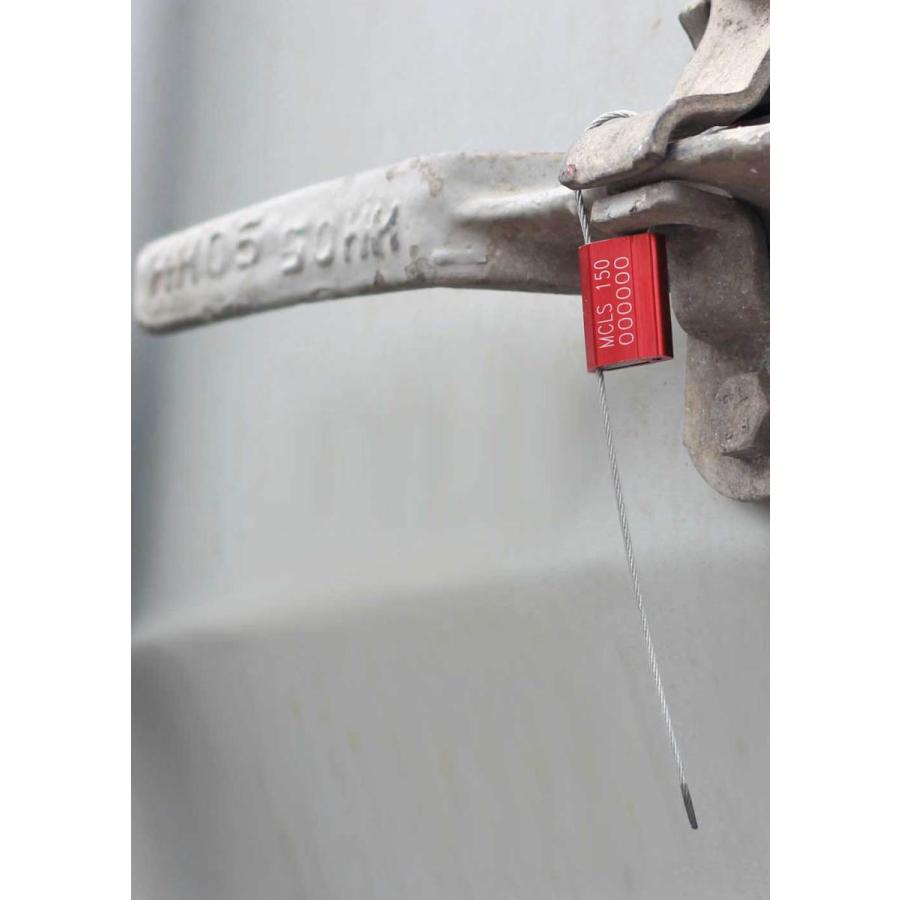 MTセキュリティジャパン 封印具ワイヤーロック MCLS150 10本入り : MT