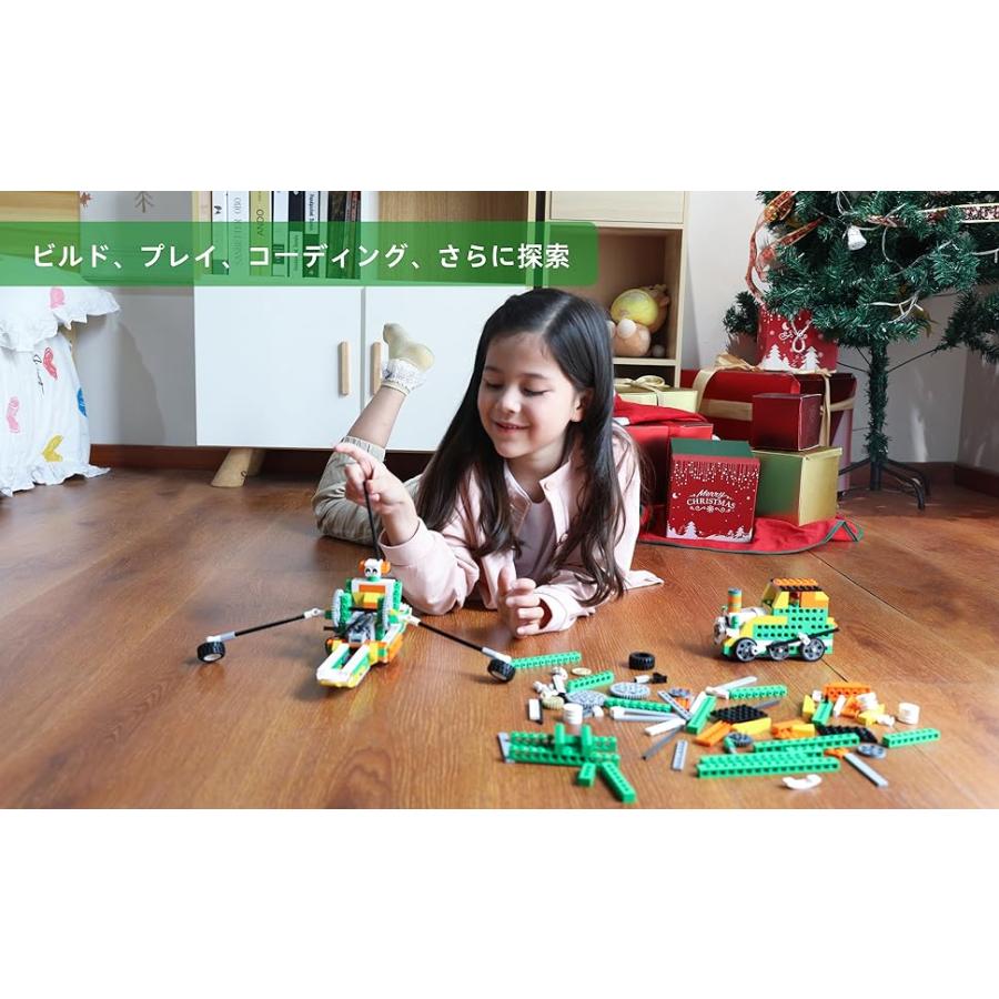 プログラミング　おもちゃ 誕生日 プレゼント子供 ロボットSTEM教育リモコン玩具 小学生プログラミング入門 Scratch 3.0 知育玩具 学習ロボット 教材｜mt2017｜12