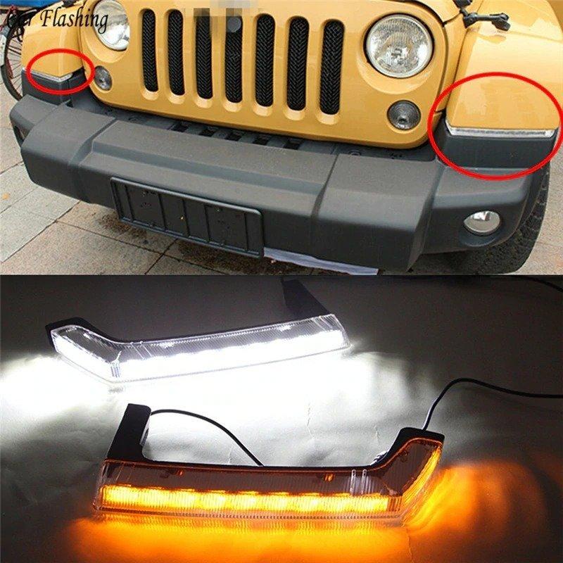 ジープ JK ラングラー デイライト 現行JL風 フェンダー バンパー ウインカー Jeep auto2022101913460464