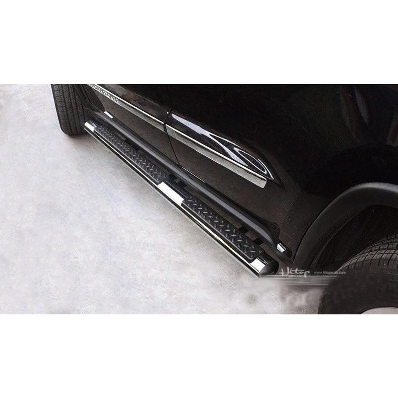 最新 ジープ グランドチェロキー2011-2020 サイドステップ ランニングボード フットボード フットステップペダル 黒 銀 【PET7043111999】(25215円)