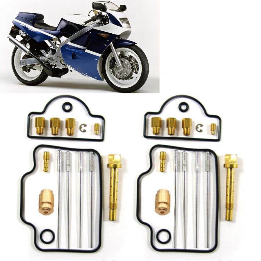 バイク キャブレターパーツ キャブレター リペアパーツキットX2 ニードル ジェット スズキ RGV250ガンマ VJ21 19881991