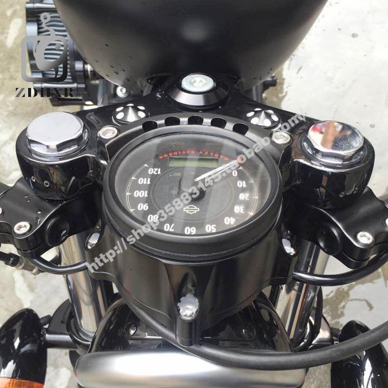 バイク メーター インジケーター ハーレー スポーツスター 883XL 2004-2019 スピードメーター 取付ブラケット CNCアルミ製
