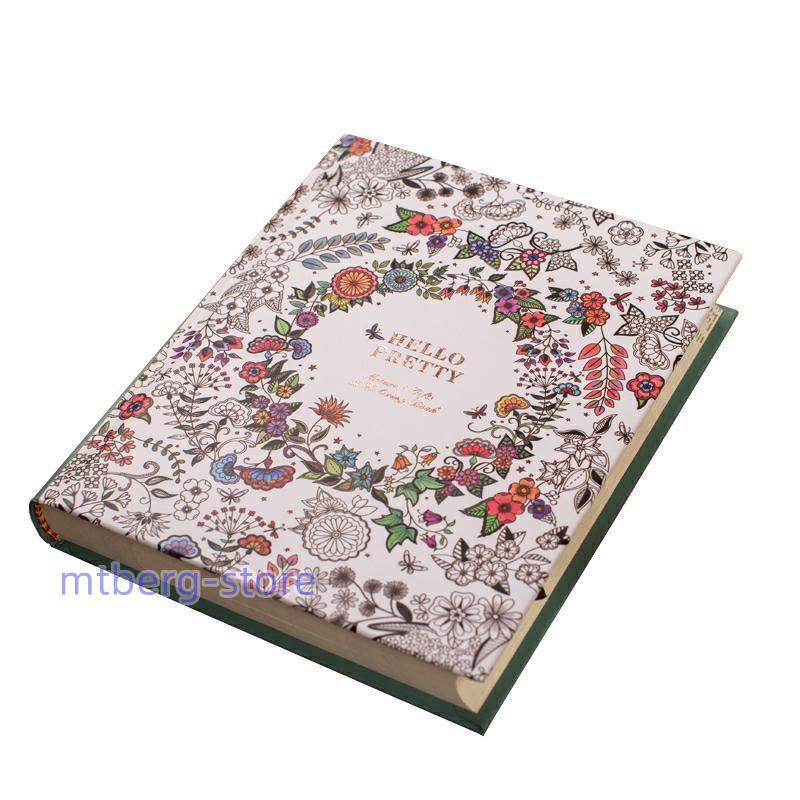 日記帳 A5 ノート イラスト付き おしゃれ 花柄 色鉛筆 ハードカバー Hrrm Mtbergストア 通販 Yahoo ショッピング