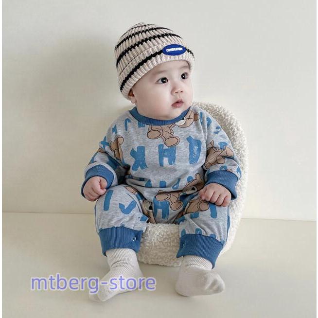 ベビー服 男の子 ロンパース 子供服 長袖 可愛い カバーオール 綿 コットン クマ柄 0 2歳 赤ちゃん 新生児 春秋服 お出掛け服 出産祝い ギフト Hrrm Mtbergストア 通販 Yahoo ショッピング