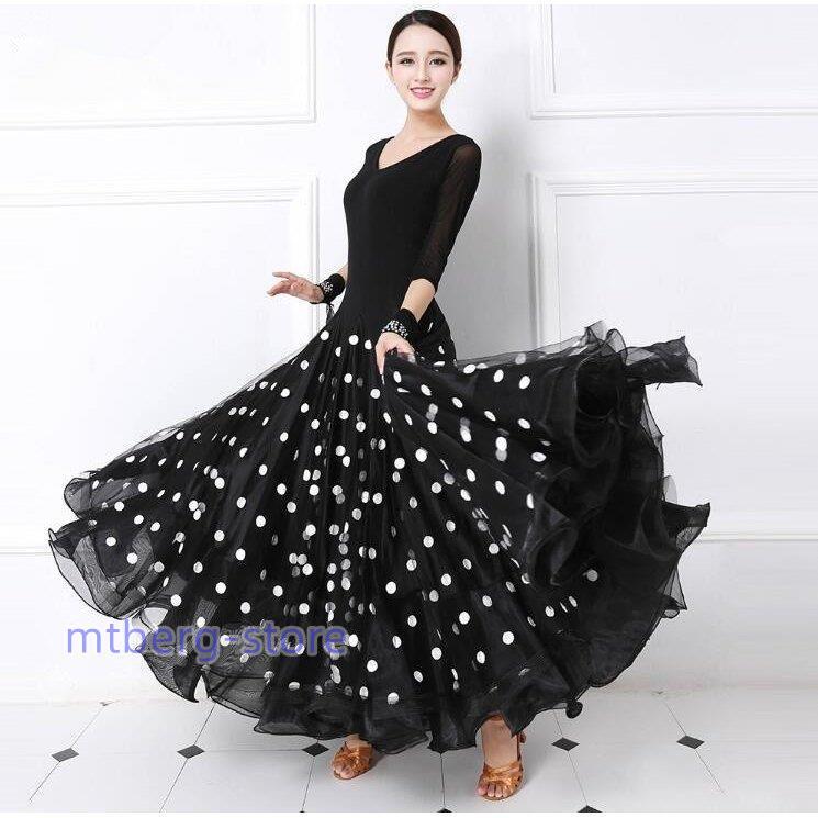 社交ダンス ドレス ワンピース 大きい裾 モダン ラテン ダンス 衣装 ダンス衣装 ワンピース タンゴ 衣装 ドレス 社交ダンス ラテンドレス 　 社交ダンス ドレス ワンピース 衣装