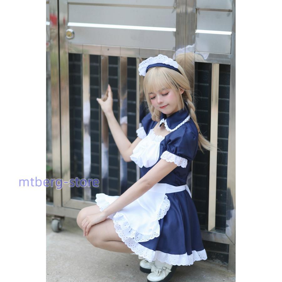 メイド服 大きいサイズ  コスプレ衣装 ロリータ レディース エプロン ドレス アリス風 コスチューム 仮装 学園祭 大きいサイズ｜mtberg-store｜08