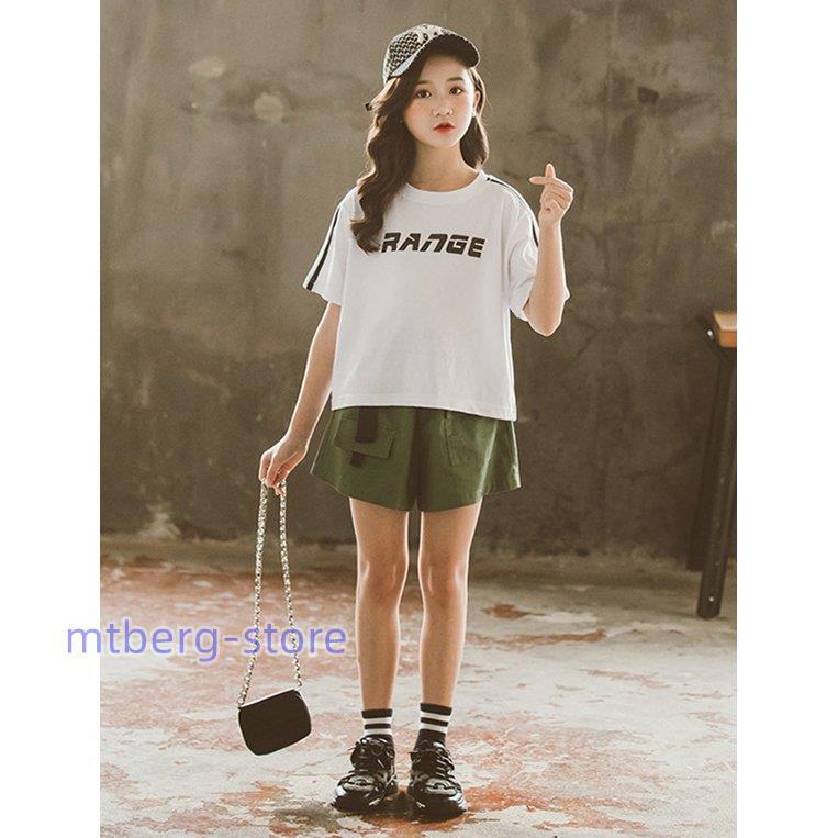 ジャージ 子供服   セットアップ 半袖Tシャツ  ショットパンツ 2点セット キッズ 可愛い 夏新作 お出かけ 普段着  通学 運動着｜mtberg-store｜07