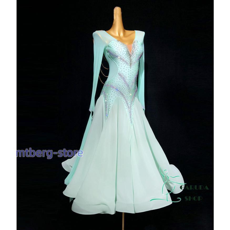 大人気 レディース社交ダンス衣装　競技ドレス　ワルツドレス高級品　発表会用演出服パーティードレスワンピース　セミオーダー可 【I3412827139】(19032円)