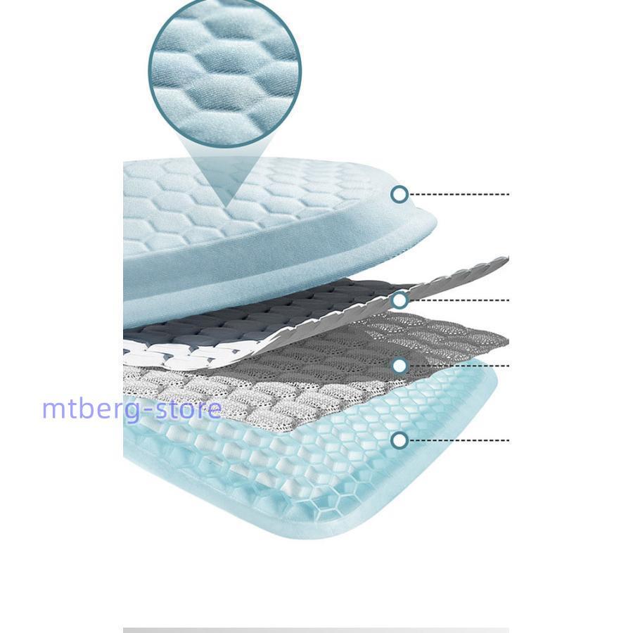 冷感 クッション ジェルクッション 車用 カークッション 座布団 腰痛 夏用 ひんやり 通気 車クッション シート 椅子用 座布団 洗える｜mtberg-store｜11
