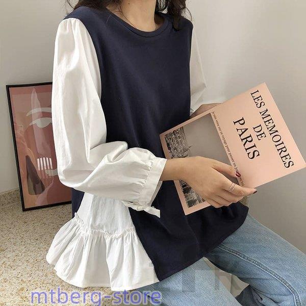 ファッション ポイント2倍 シャツ レディース トップス ブラウス 春 秋 レトロ カットソー おしゃれ ファッション 異素材 リボン 長袖 韓国 オルチャン 代 30代 40代 高校生 48 Nqmdwefubr Www Kbdav Ac In