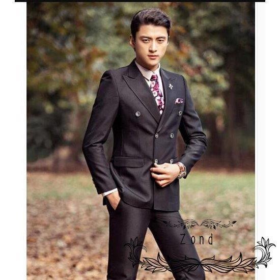 素晴らしい品質 2ピーススーツ メンズ スーツ ダブルブレスト ジャケット パンツ ビジネス セットアップ セレモニ スリム フォーマル 紳士 通勤 パーティー 司会 舞台 撮影用 Bestdream Store